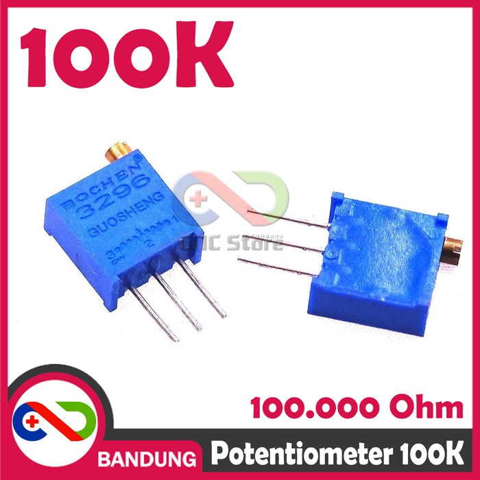 POTENSIOMETER 100K POTENTIOMETER POTENSIO TRIMPOT MULTITURN VR 3