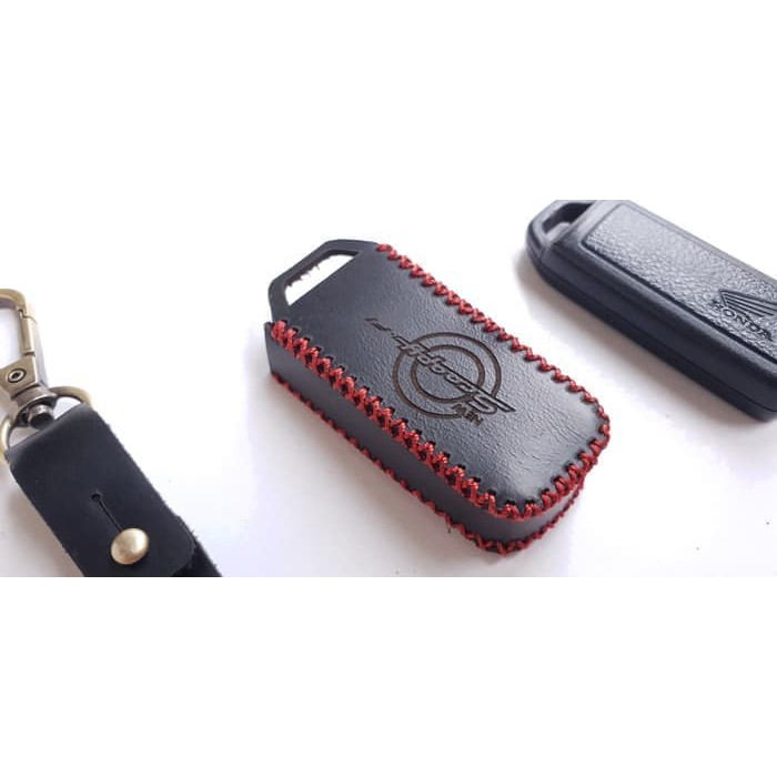 Sarung Remote Alarm Scoopy Kulit Asli