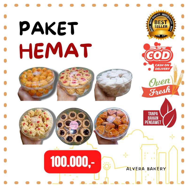 

Paket Hemat Kue Kering Lebaran 100rb isi 3 500gr