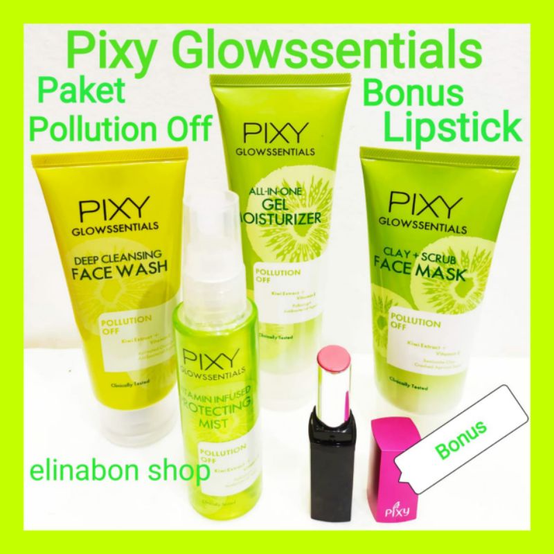 PIXY Glowssentials Paket Pollution -Of Bonus Lipstick