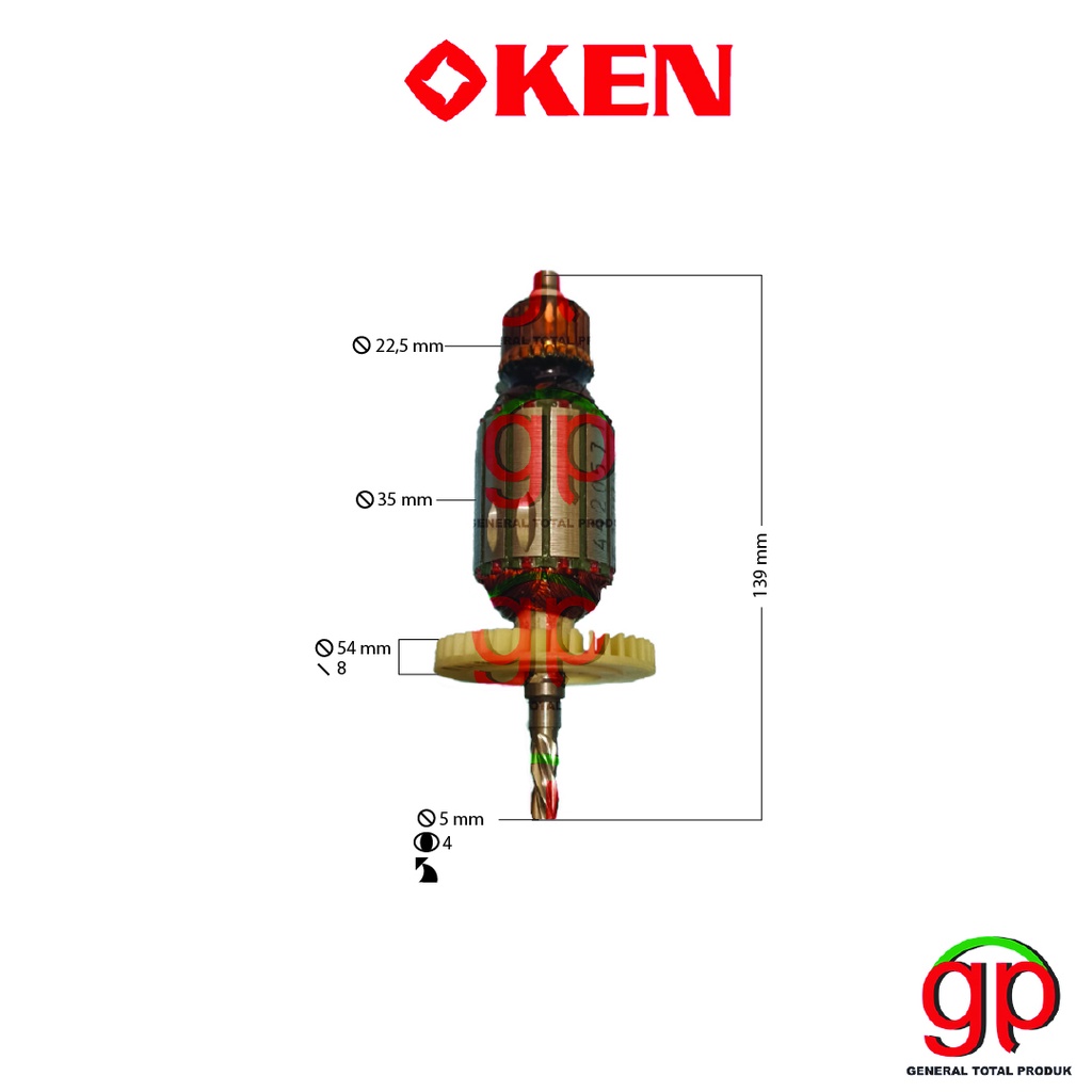Armature / Angker 6813 ERD KEN Mesin Bor 13mm 6813ERD Impact Drill