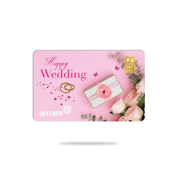 Emas Antam Gift Series Happy Wedding 0.5 gram