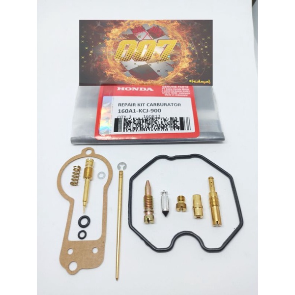 Reparkit Karburator Tiger Revo & Lama isi Lengkap Karet Vakum Diafragma Setelan Angin PJ MJ Jarum Skep Karbu Ori Set Spuyer-Ori