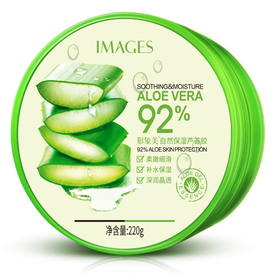 IMAGES Aloe Ointment Aloevera 92 % Gel Murni Natural 220g NATURE REPUBLIC ALOE VERA SOOTHING KOREA