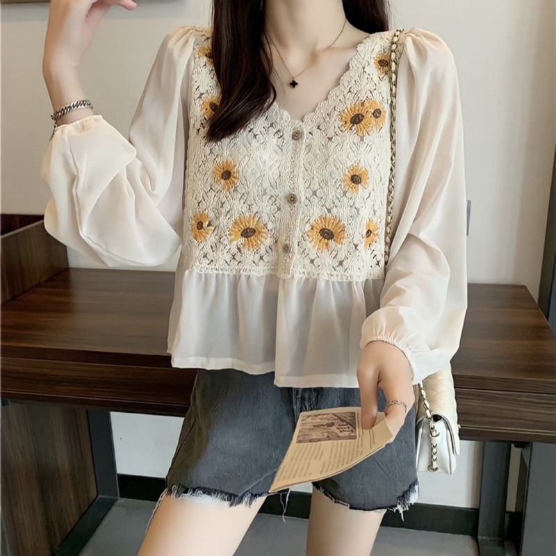 BLOUSE KOREA IMPORT VEST KNIT