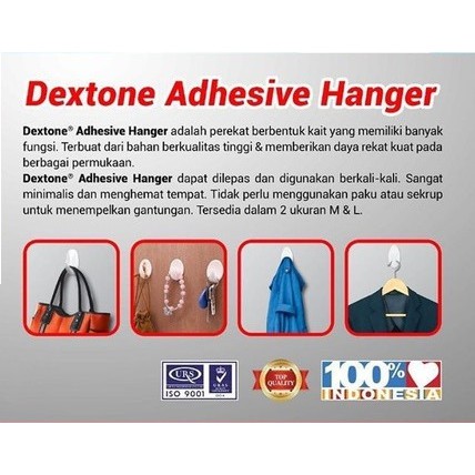 Gantungan Baju Dextone Cantolan Dinding Baju Perekat Kapstok Tempel Adhesives Hanger