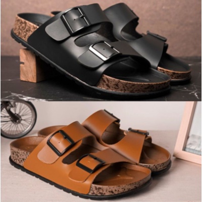 SANDAL PUYUH PRIA WANITA CASUAL SENDAL JEPIT SLOP SLIDE PITA 2 TIDAK LICIN SANDAL KULIT