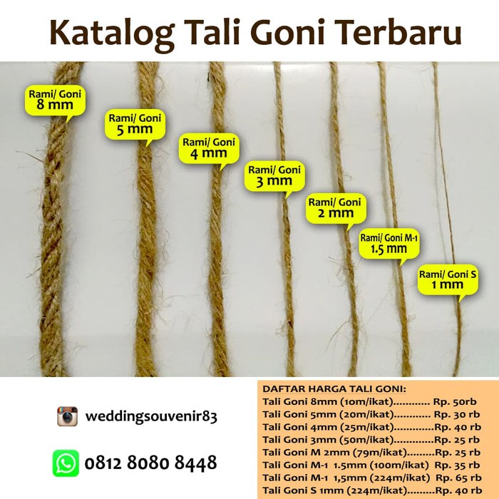 

BIG SALE TALI GONI M (2MM) 79M !!