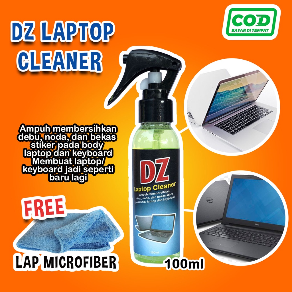 Cairan Pembersih Laptop Body Dan Keyboard Aksesoris Leptop - DZ Laptop Cleaner