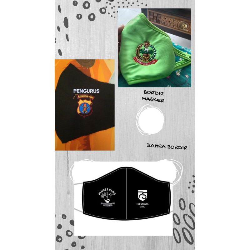 MASKER BORDIR CUSTOM