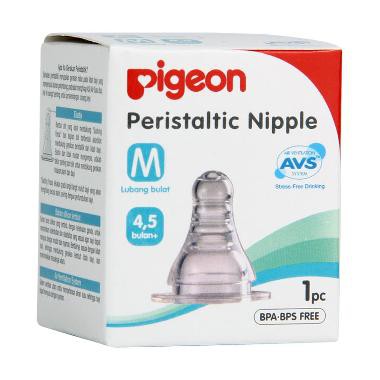 PIGEON MURAH PERISTALTIC SLIM NECK NIPPLE 3 BLISTER / NIPPLE STRETCHABLE /  NIPPLE SML&amp;Y DOT LEMBUT