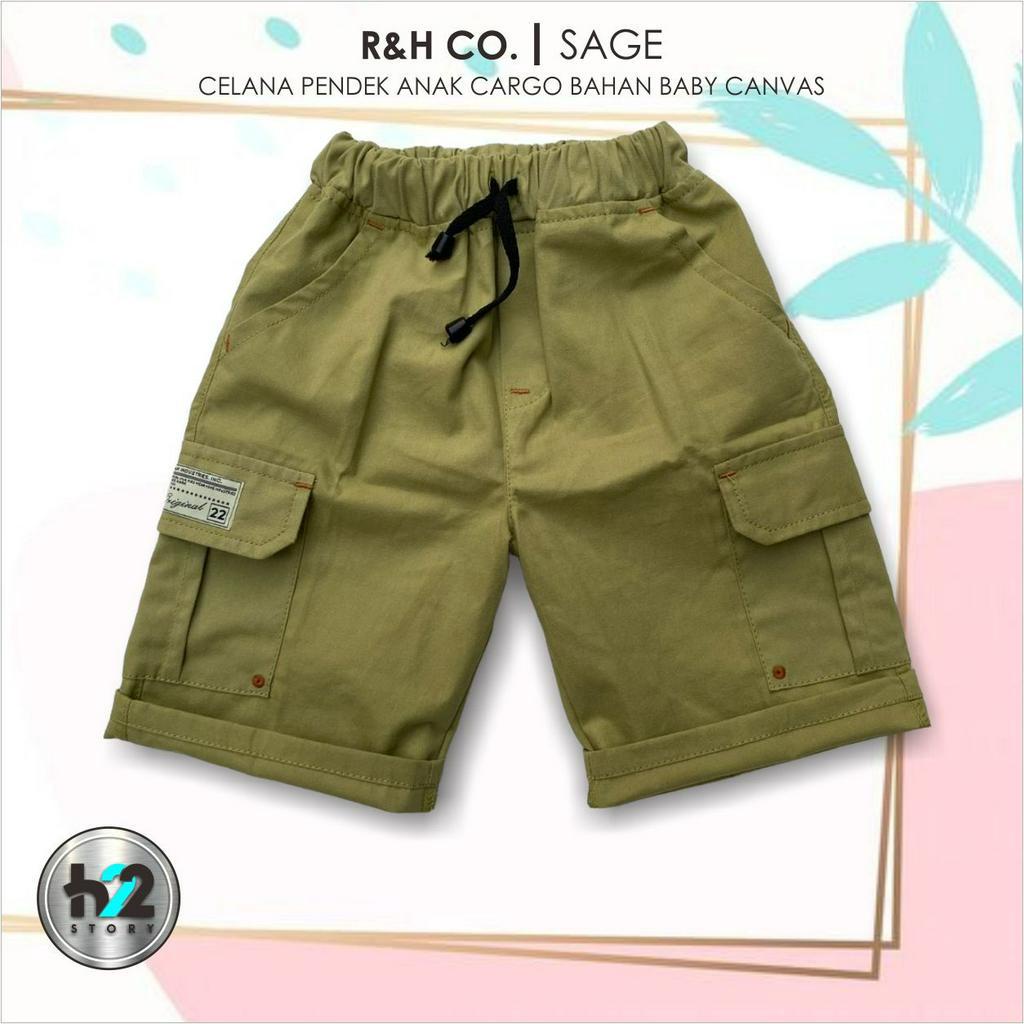 Him22Story Celana Anak  Pendek / Cargo Pendek Anak / Bahan Baby Canvas