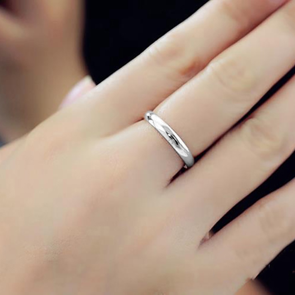 Hu Hu Hu Hu Hu Alat Bantu Pasang Kacamata♡ Cincin Pasangan Bahan Metal Untuk Pertunangan