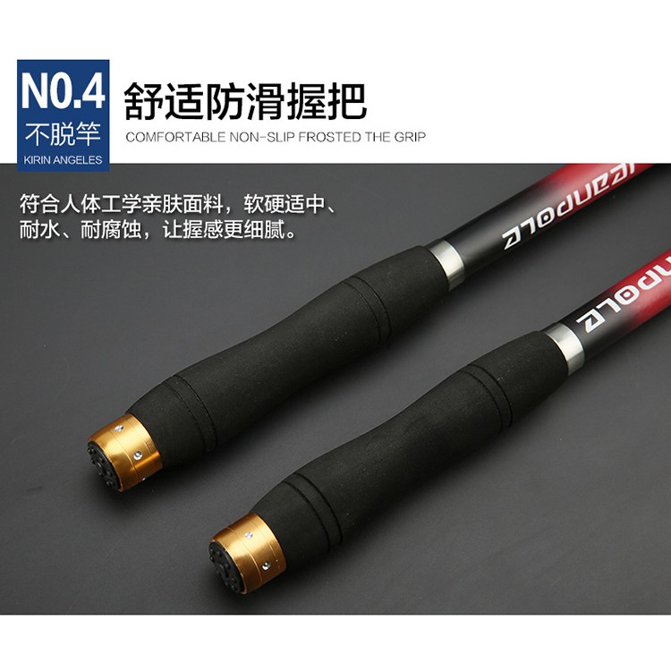 Yuelong Joran Pancing Portable Telescopic Carbon Fiber 3.0M/7 - Gray