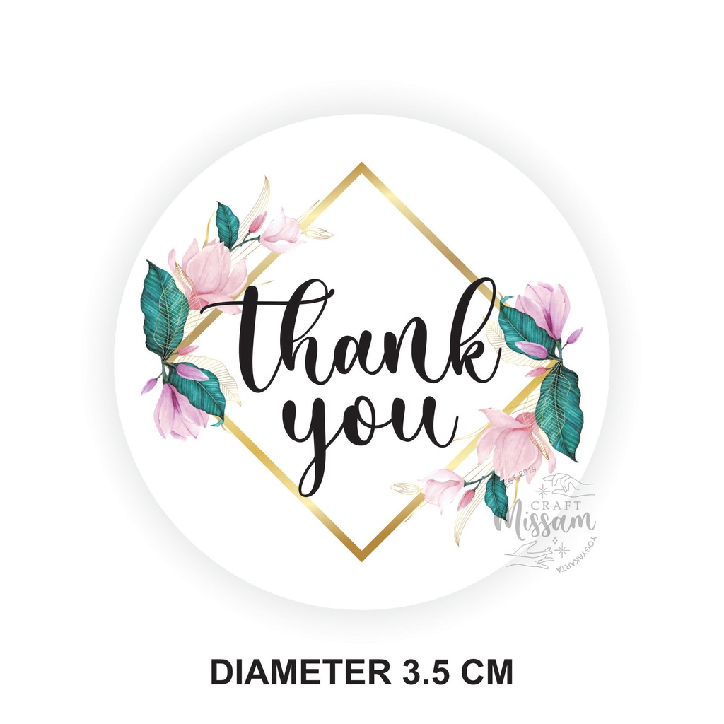 

60 pcs Thank You Sticker TY028 DIY Label