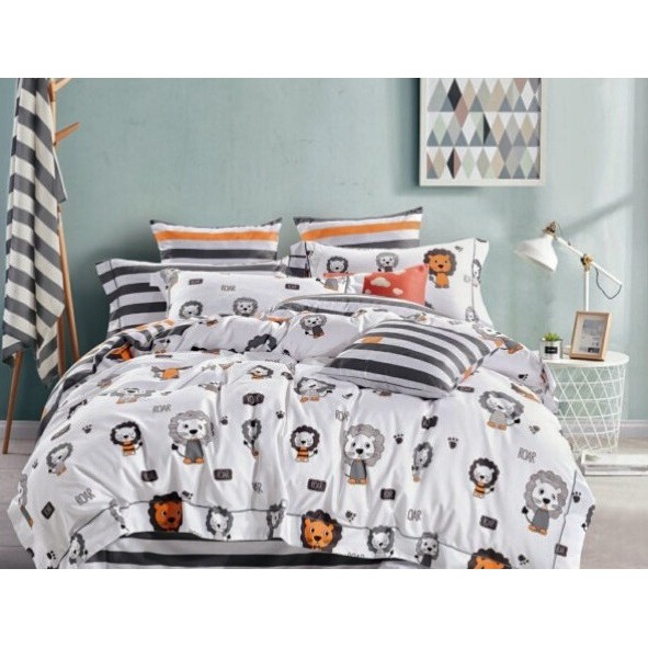 Sprei Katun Jepang Lion | Sprei Satin Jepang
