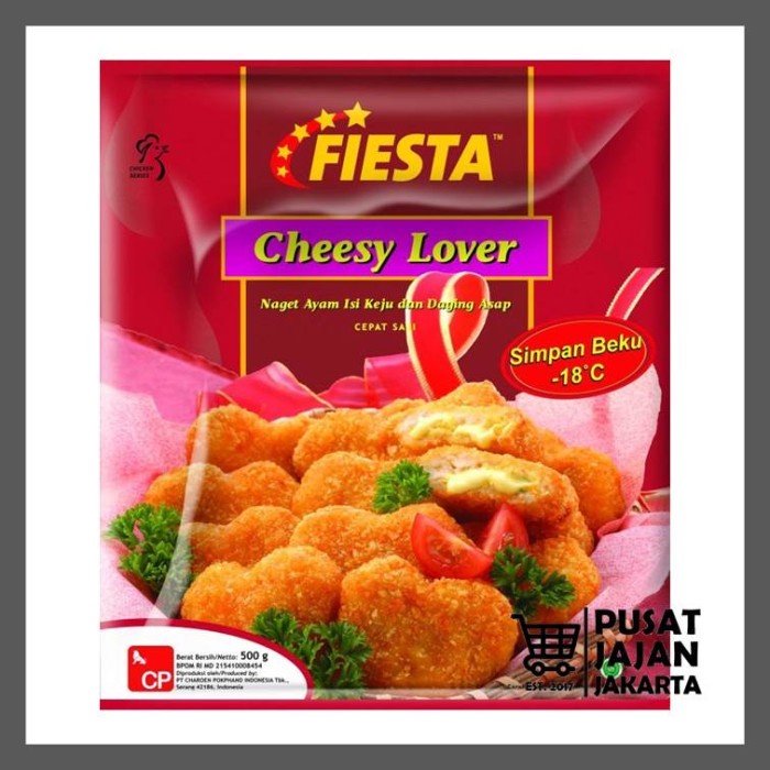 

Daging Asap - Fiesta Chicken Nugget Cheesy Lover 500 Gr Naget Ayam Keju Daging Asap