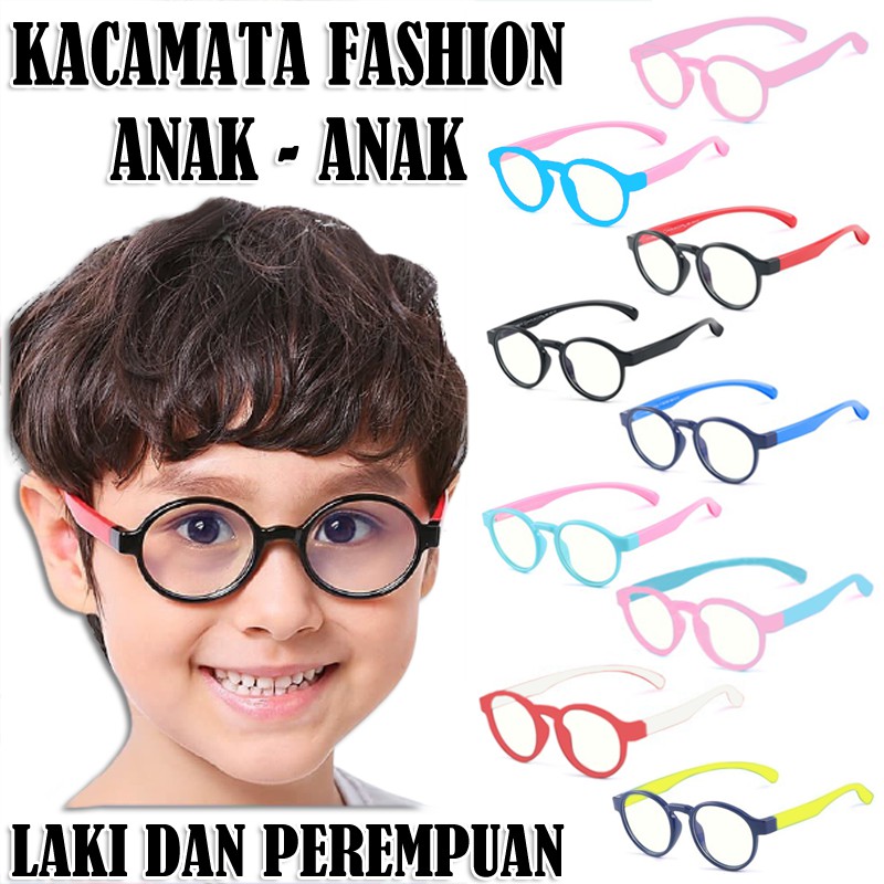 KACAMATA ANAK ANTI RADIASI LAKI-LAKI DAN PEREMPUAN/ KACAMATA ANAK LENSA BLUE RAY/