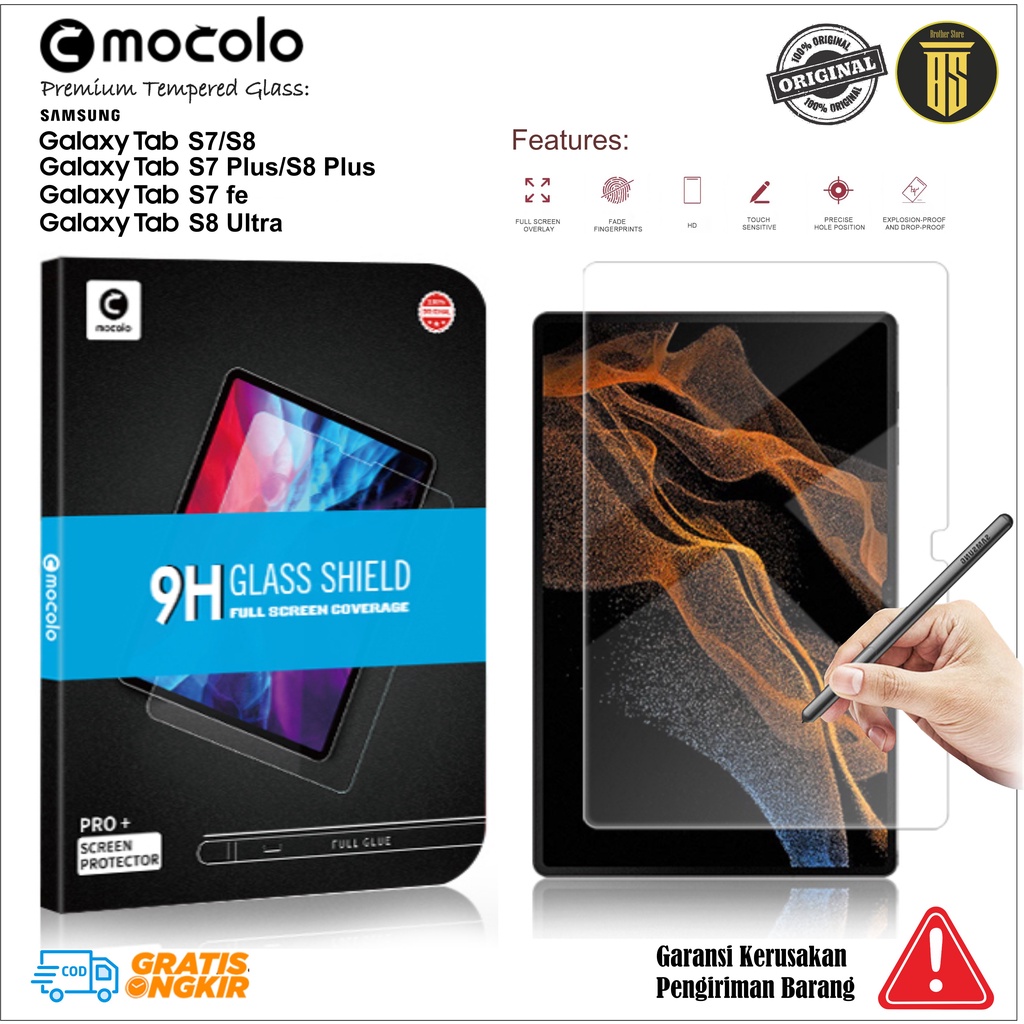tempered glass samsung galaxy tab s7 s7 plus s7 fe s8 plus s8 ultra anti gores screen protector guar
