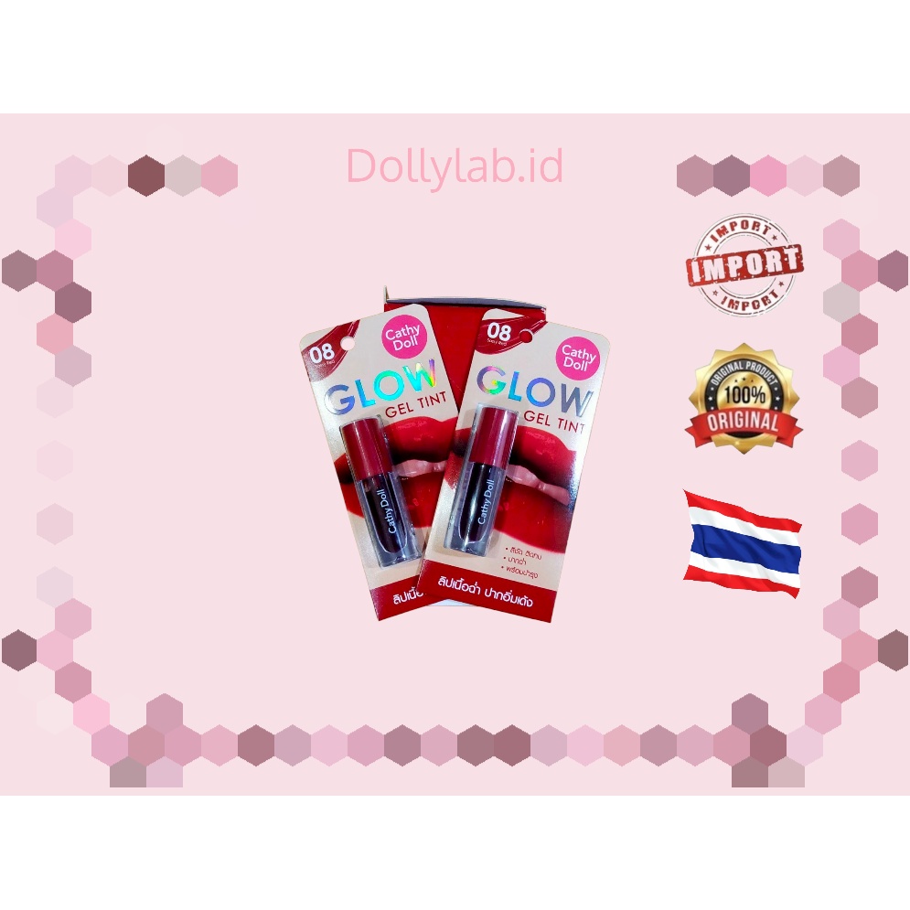 CATHY DOLL GLOW GELL TINT - LIP TINT 100% ORIGINAL