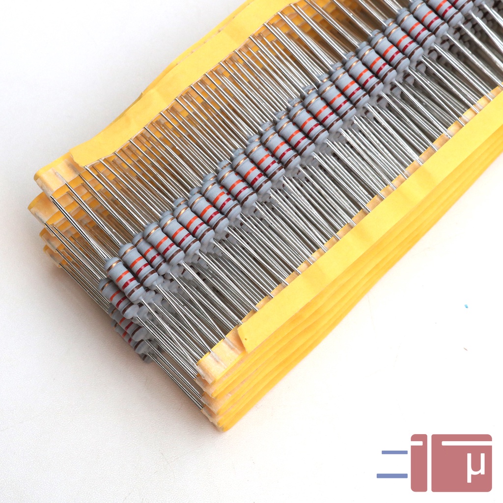 x10 Resistor 12K 1W Metal Oxide 5% Taiwan Kaki Tembaga