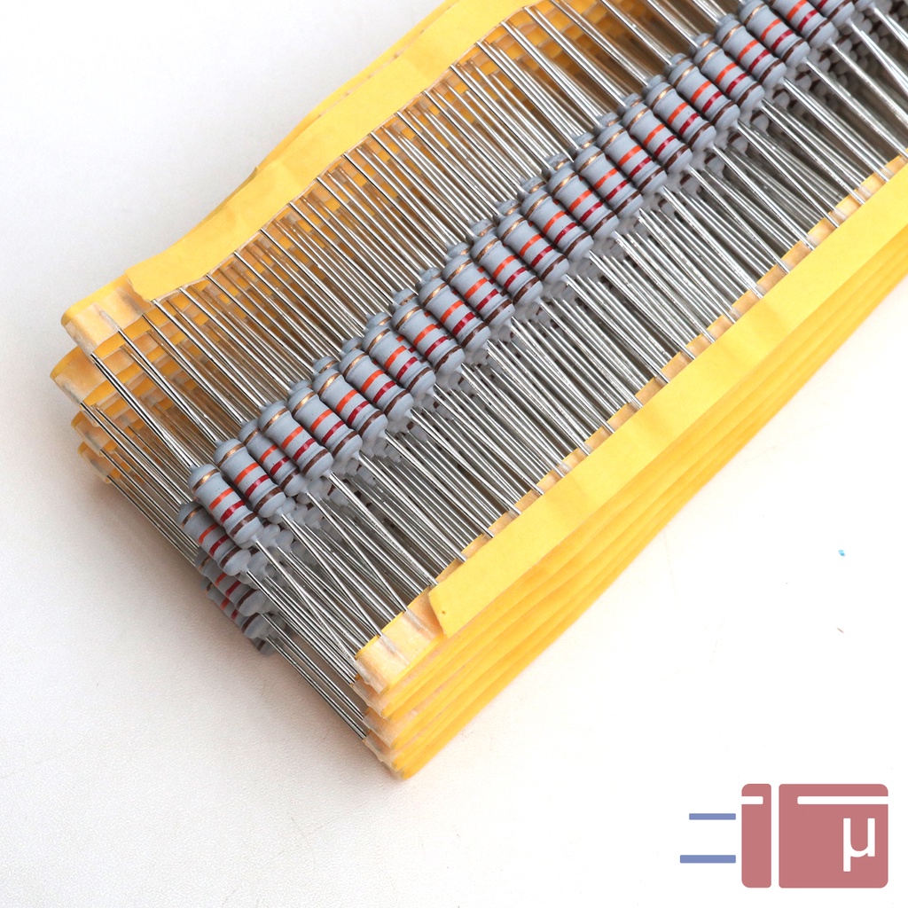 x10 Resistor 12K 1W Metal Oxide 5% Taiwan Kaki Tembaga