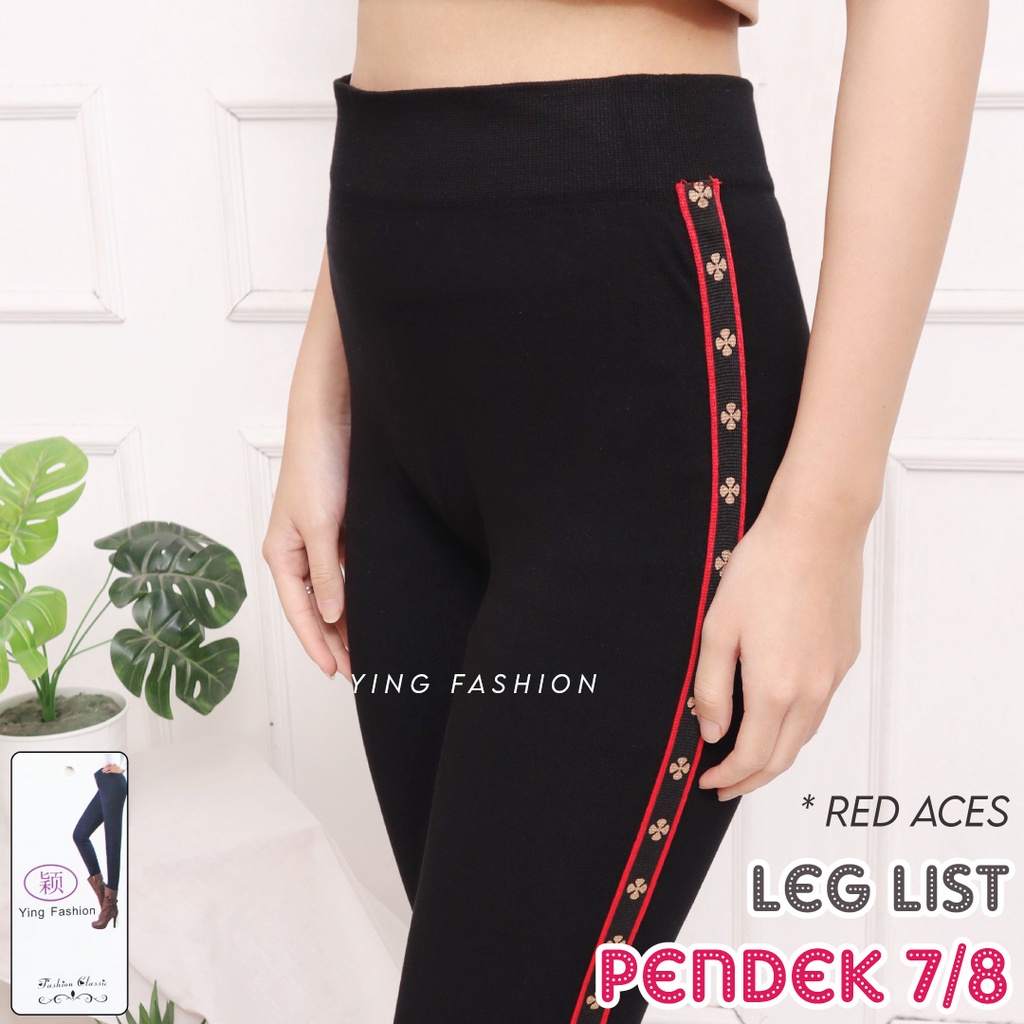 Legging Lis Pendek Wanita / Legging List Pendek import wanita / legging fashion wanita / legging 7/8 / ying fashion