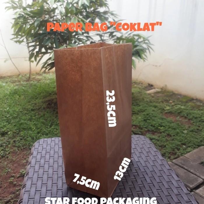 

Goodiebag Paper Bag / Kantong Kertas / Kantong Roti Size M "Coklat" ( 100 Pcs )