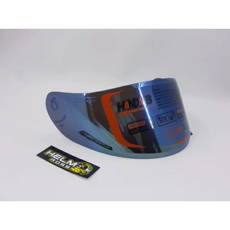 Kaca Visor FLAT KYT R10 RC7 K2R K2RIDER K2 RIDER MDS VICTORY V2R iridium Silver Blue Gold Hitam Light Smoke Bening Pelangi