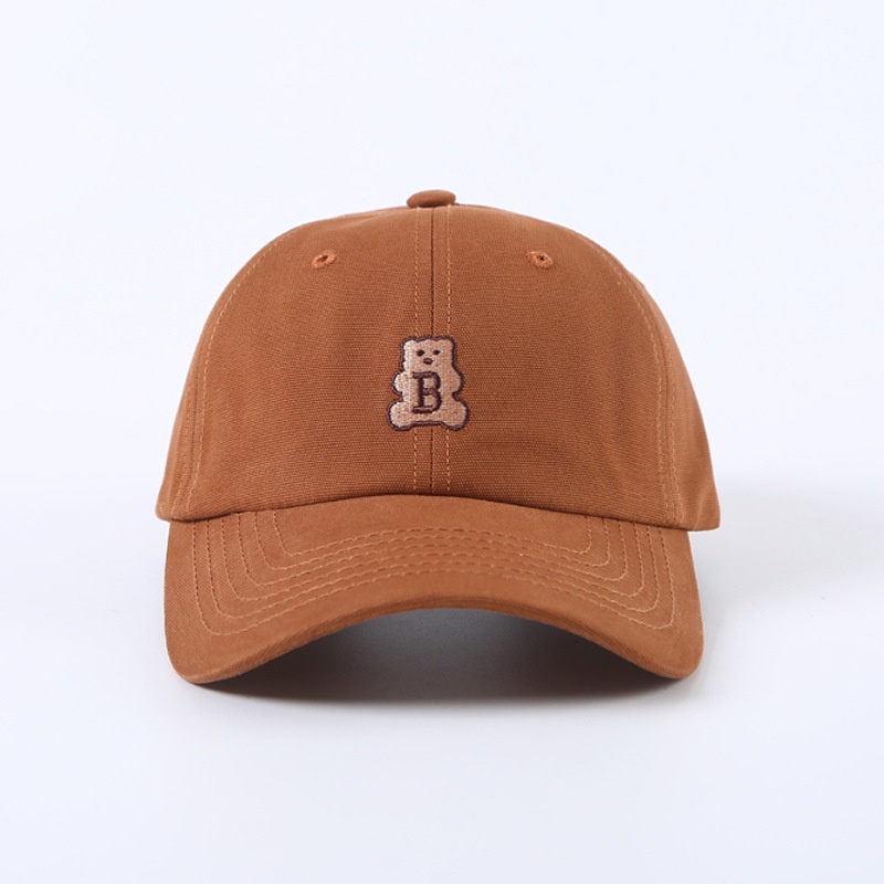 Topi Baseball Motif Kartun Beruang Bahan Katun Gaya Kasual Untuk Pria Dan Wanita