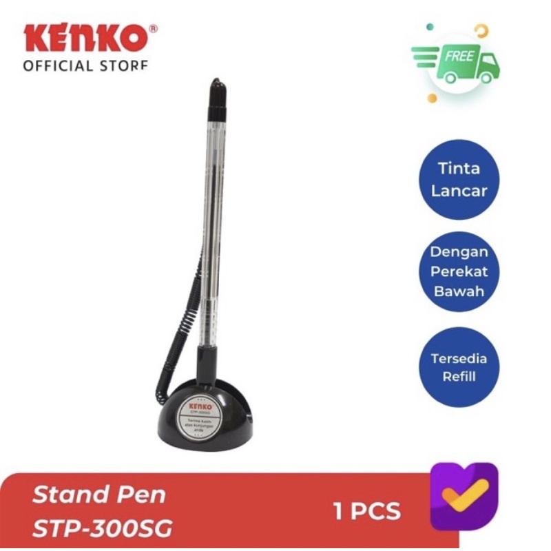 

Stand Pen Kenko STP-300SG Hitam Pulpen Meja / pulpen berdiri