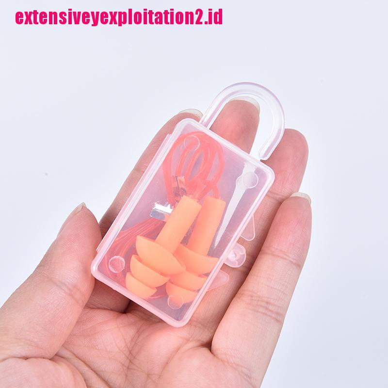 &lt; E2id &amp; &gt; Earplugs Bahan Silikon Anti Air Untuk Earphone