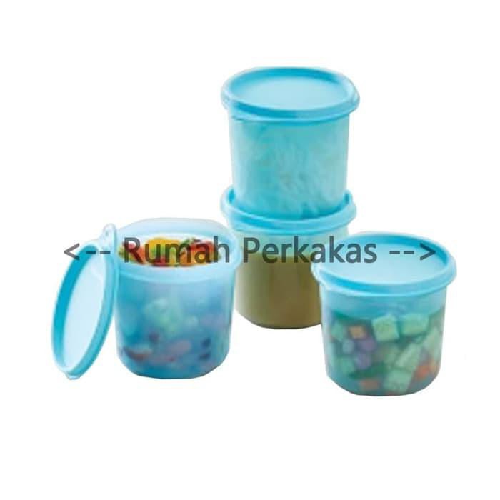 (DISKON FLASH SALE) Tupperware Compact Bowl High 4pcs Toska toples bulat bertutup TERMURAH