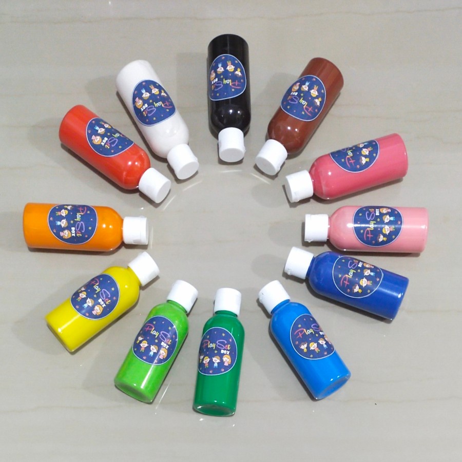 

Painting set cat lukis anak washable kids finger paint non toxic aman