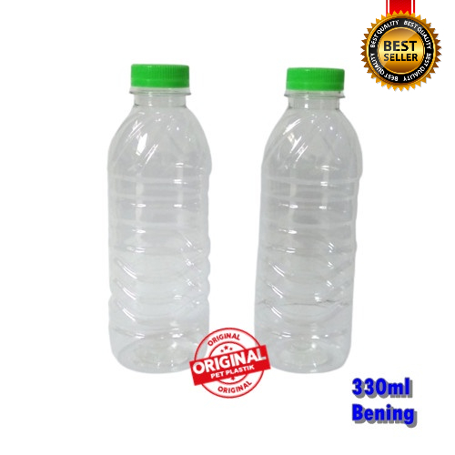 Botol Juice Plastik 330ml Botol Jamu Botol Minum Bening Pet