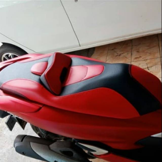 Kulit jok pcx custom / cover jok pcx modif bahan mbtech