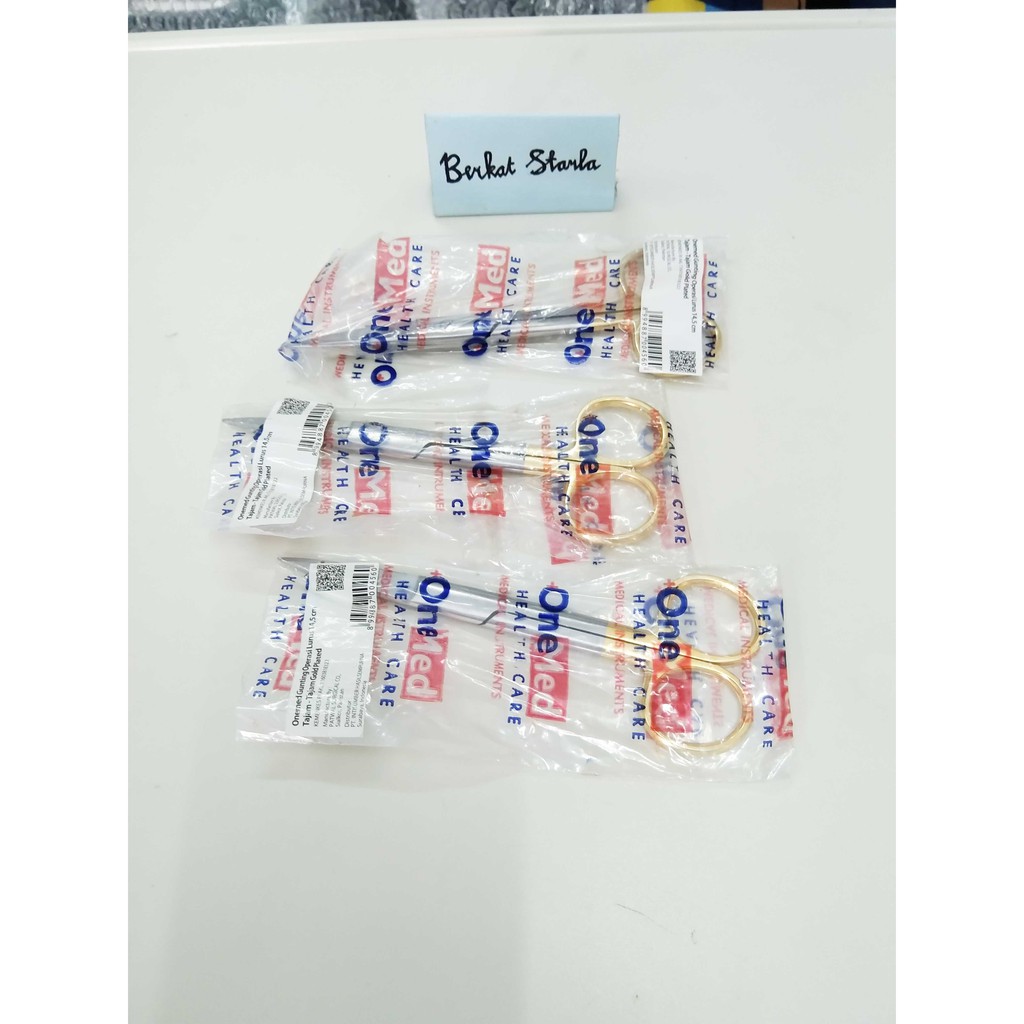 

Gunting Medis/Gunting OperasiOnemed Gunting Operasi Lurus 14.5cm Tajam Tajam Gold Plates