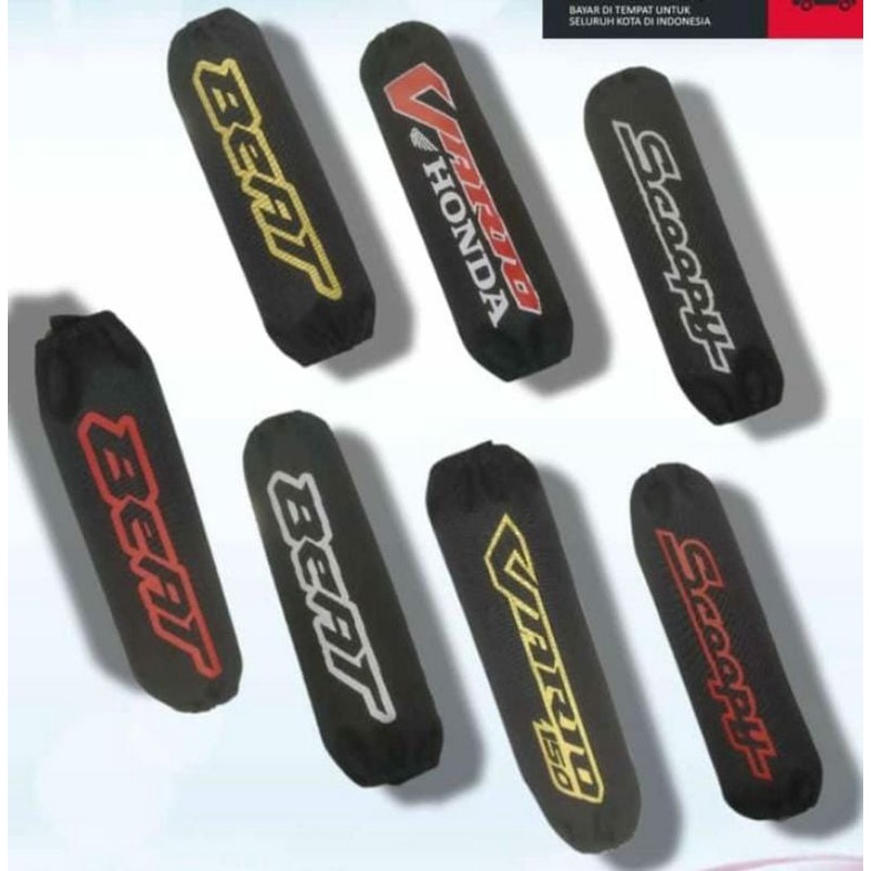 cover shock breker atau sarung sok motor belakang honda Beat Vario PCX ADV Scoopy bahan waterproof