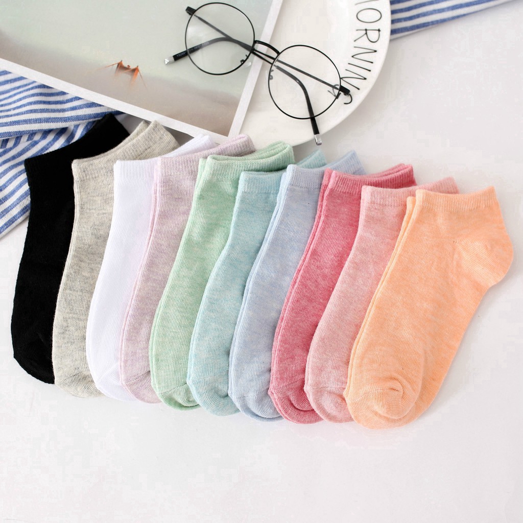  Kaos  Kaki  Pendek  Casual 10 Warna untuk Wanita  Shopee  