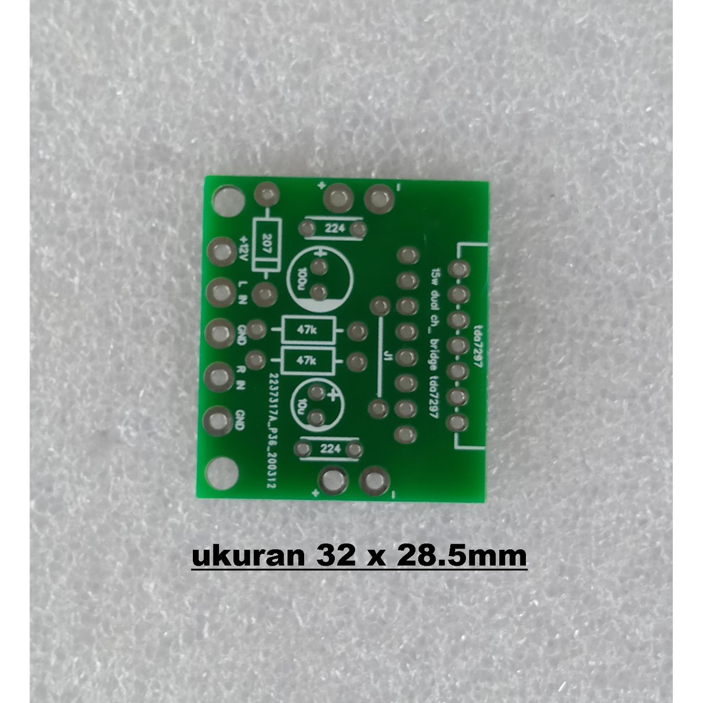 PCB Stereo Bridge TDA7297