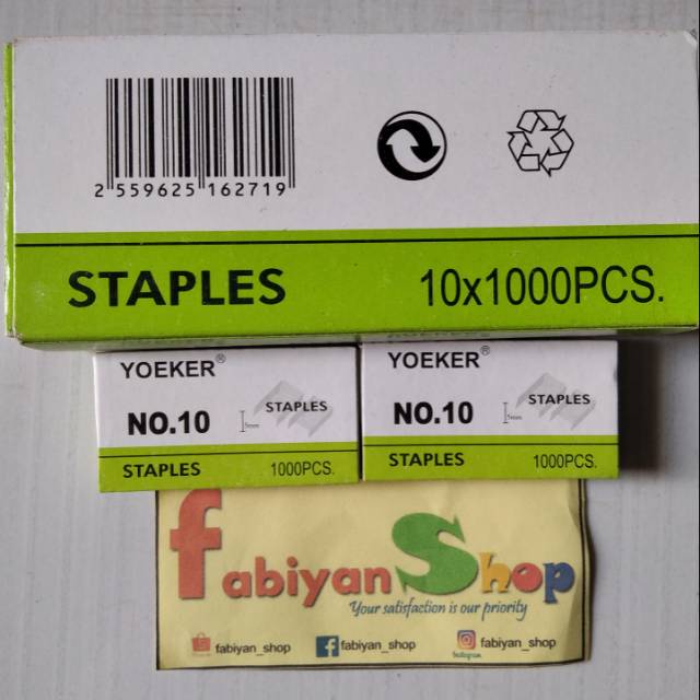 

Isi Necis/ staples 5mm No. 10 @2pcs (isi 10)