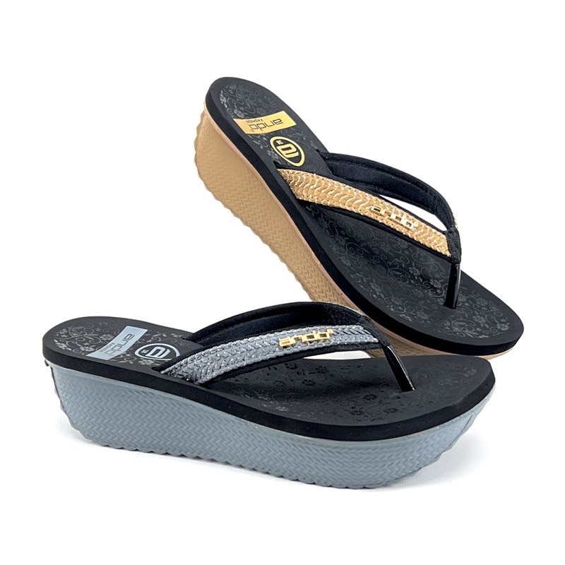ANDO ANDINI 02 (36-40) - Sandal Jepit Wedges Wanita