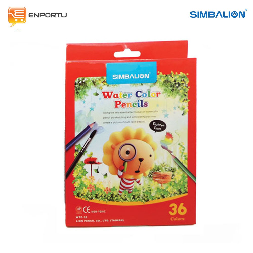 

Simbalion Water Color Pencil - Pensil Warna 36 Colors WTP 36A