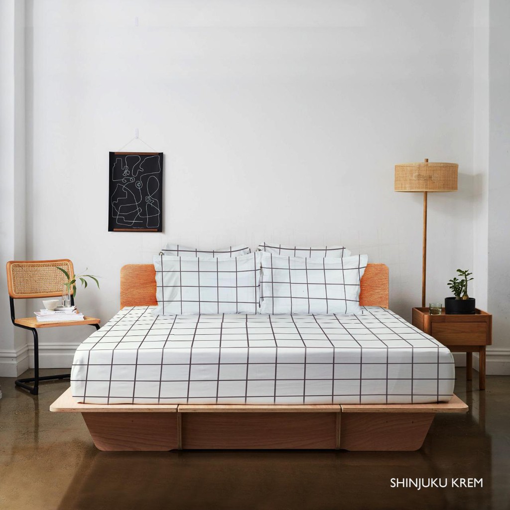 

JYSK Bedcover Bedcover Set Sheena 180x200x30cm White Brown