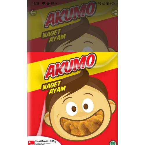 

Akumo nugget ayam 250g