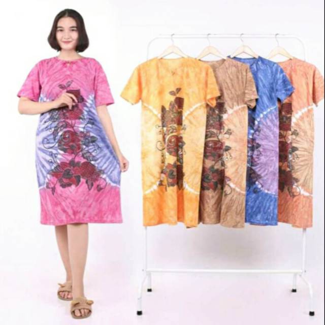 Daster kaos batik katun daster ibu hamil rumah oleh oleh jogja solo daster murah dewasa