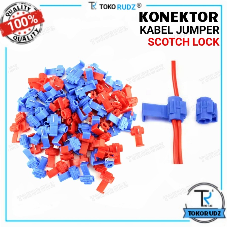 Konektor Kabel Jumper Scotch Lock Penyambung Klip Pengaman Kabel Kupas