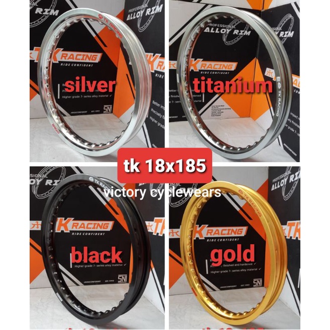 VELG TK RACING 18x185 KILAT PER 1 PCS ( SATUAN ) TK RACING ORIGINAL 36 HOLE