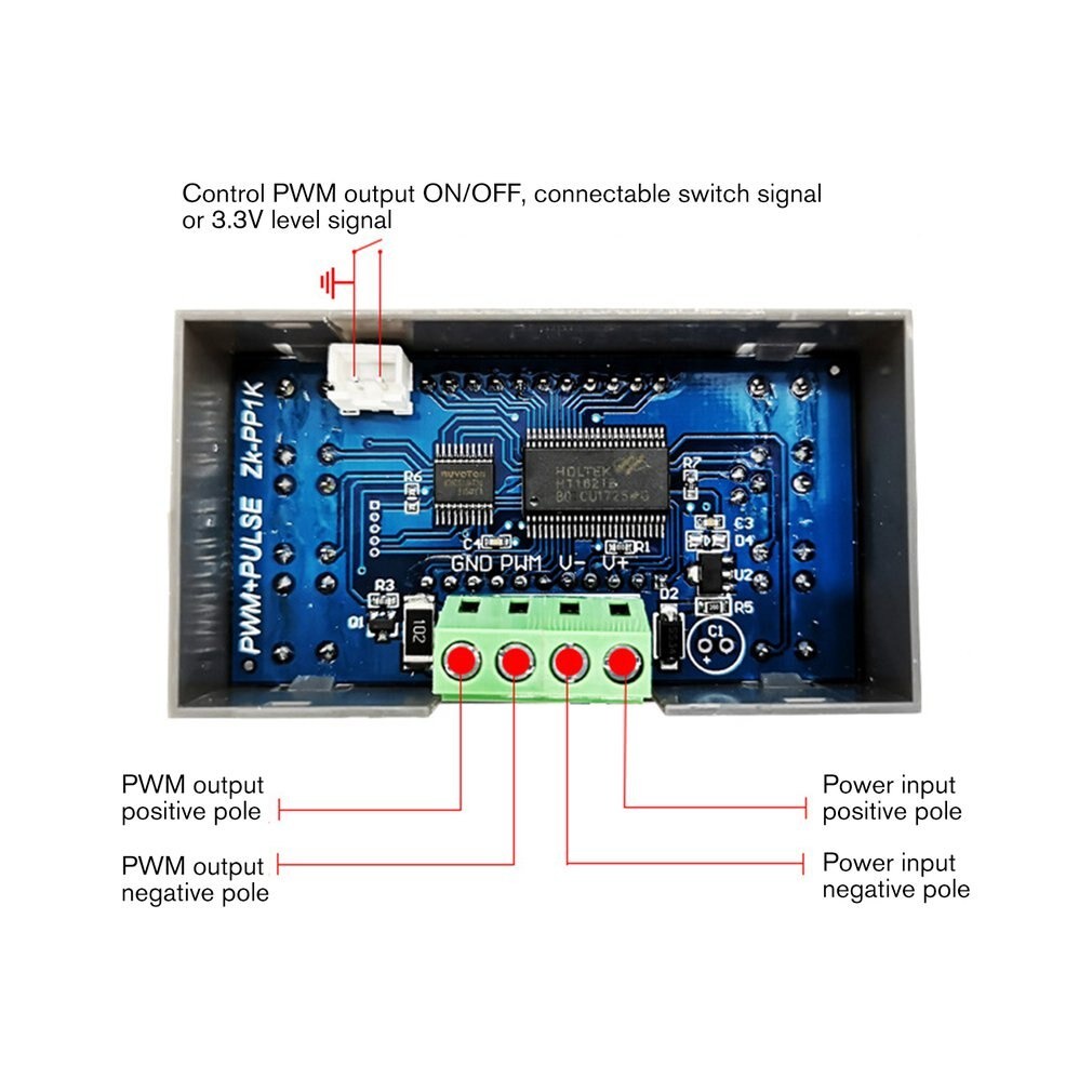 PWM Signal Pulse Generator Dual Mode 1Channel 150KHz LCD ZK-PP1K ZKPP1K