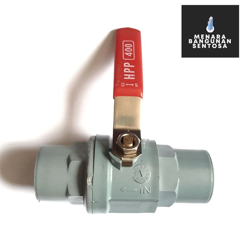 Ball Valve PVC HPP 3/4&quot; Inch Gagang Stainless / Ballvalve Stop Kran